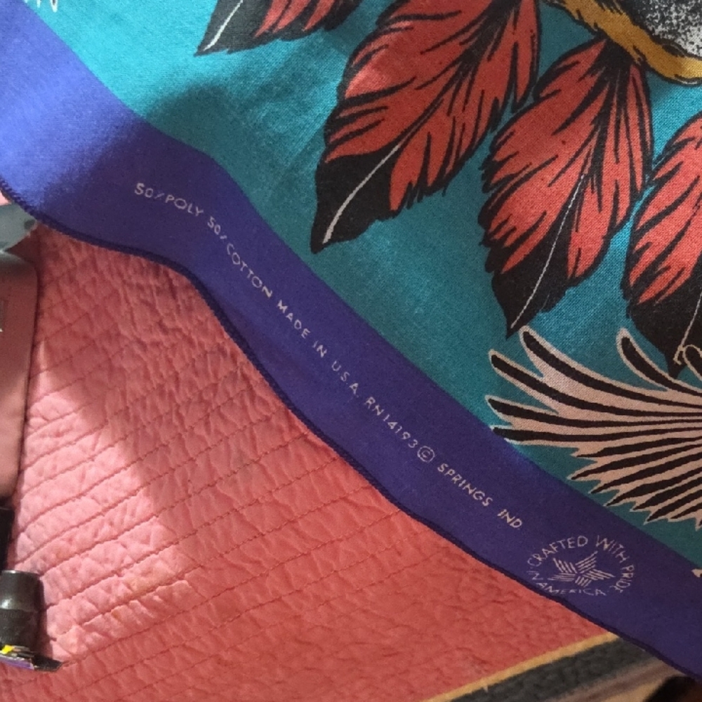 Colorful Feather Print Scarf